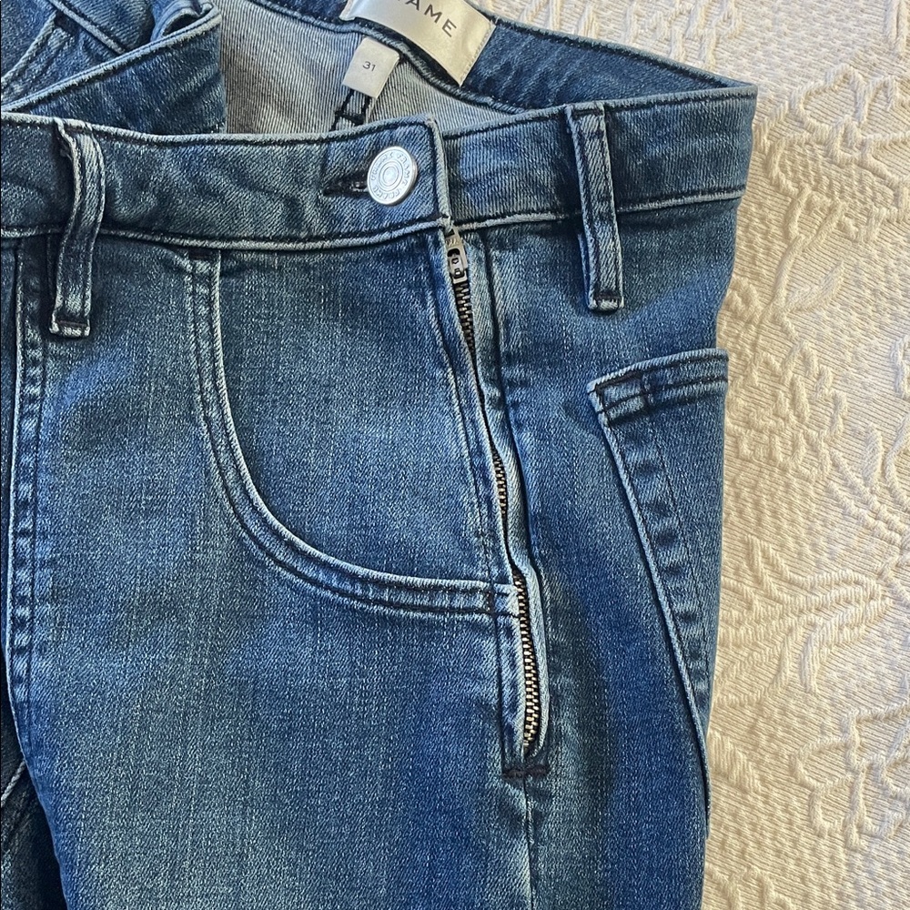 Frame Denim Blue Flare & Wide Leg Jeans - Picture 4 of 4